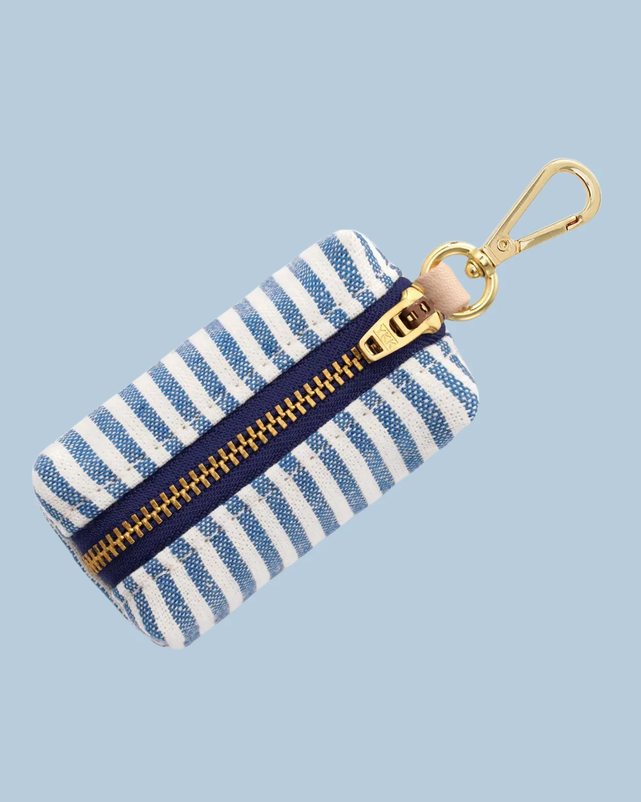 Lake Blue Stripe Poop Bag Dispenser (Made in the USA) - Image 5