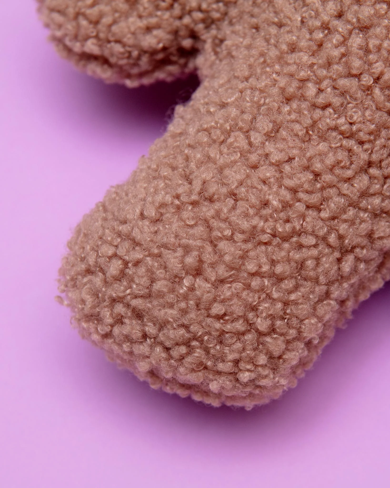 Lavender Brown Bear Plush Dog Toy (Made in the USA) - Image 2
