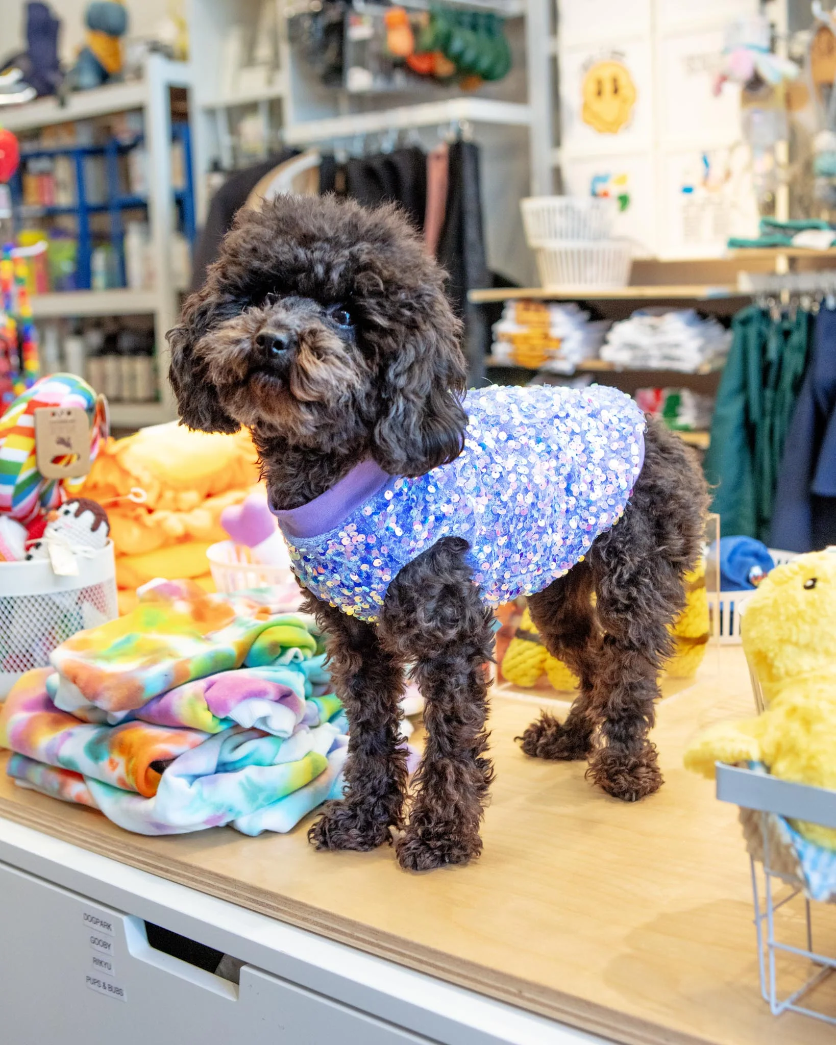 Lavender Sequin Dog Shirt (Made in the USA) (FINAL SALE)