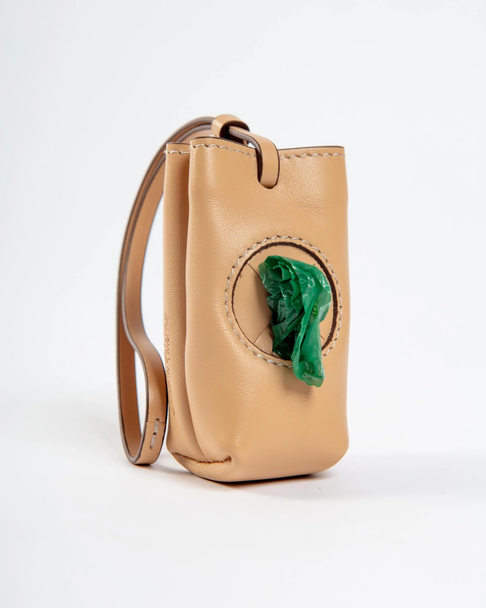 Leather Poop Bag Roll Holder (Made in Italy) - Image 4