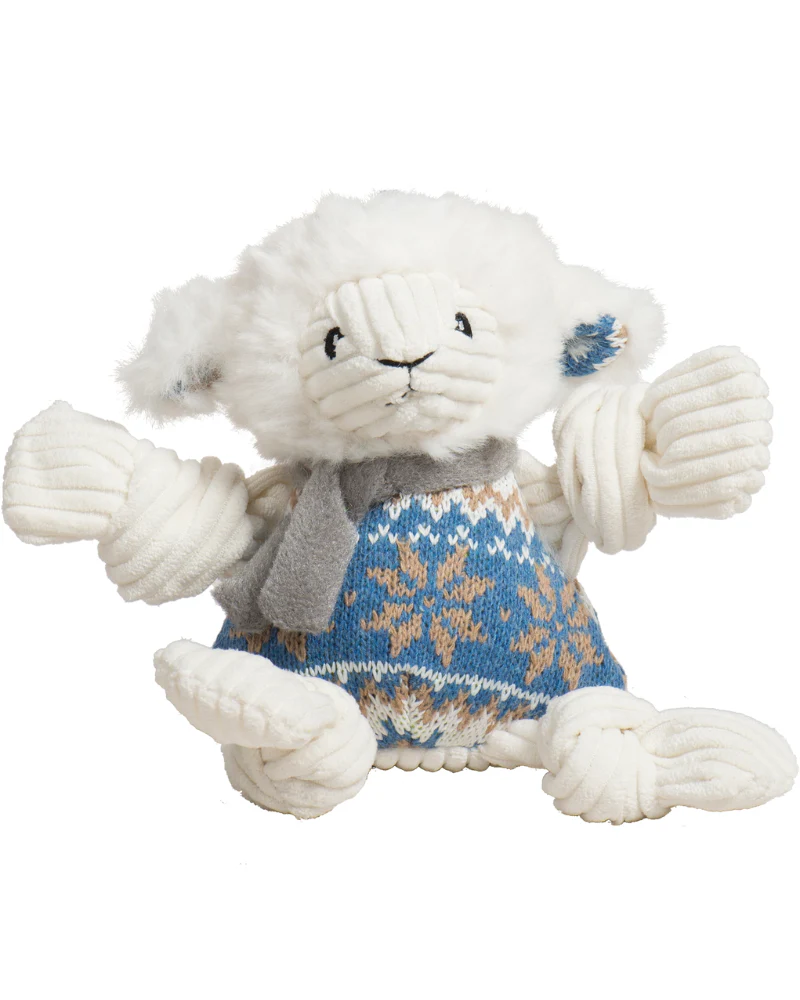 Leo The Lamb Knottie Plush Dog Toy - Image 3