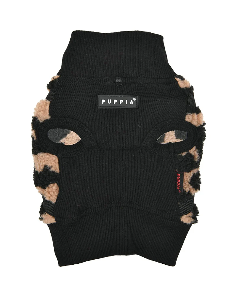 Leopard Fleece Dog Harness Vest in Beige (FINAL SALE) - Image 3