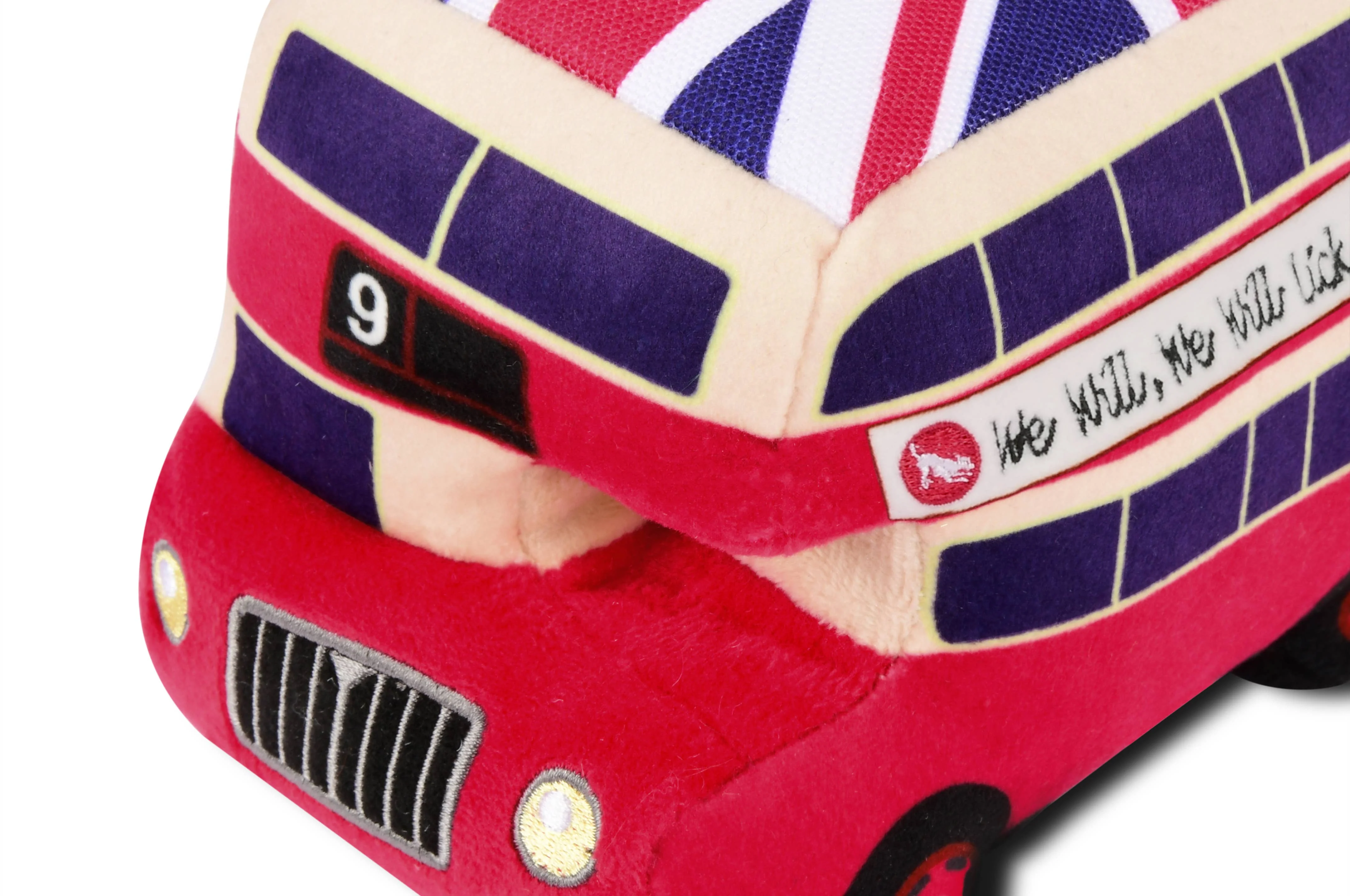 Double Decker Bus Plush Dog Toy - Image 6