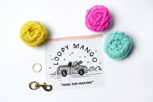 LOOPY MANGO | DIY PomPom for Leash Kit in Jungle Green - Image 2