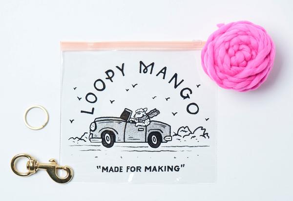 LOOPY MANGO | DIY PomPom for Leash Kit in White - Image 4