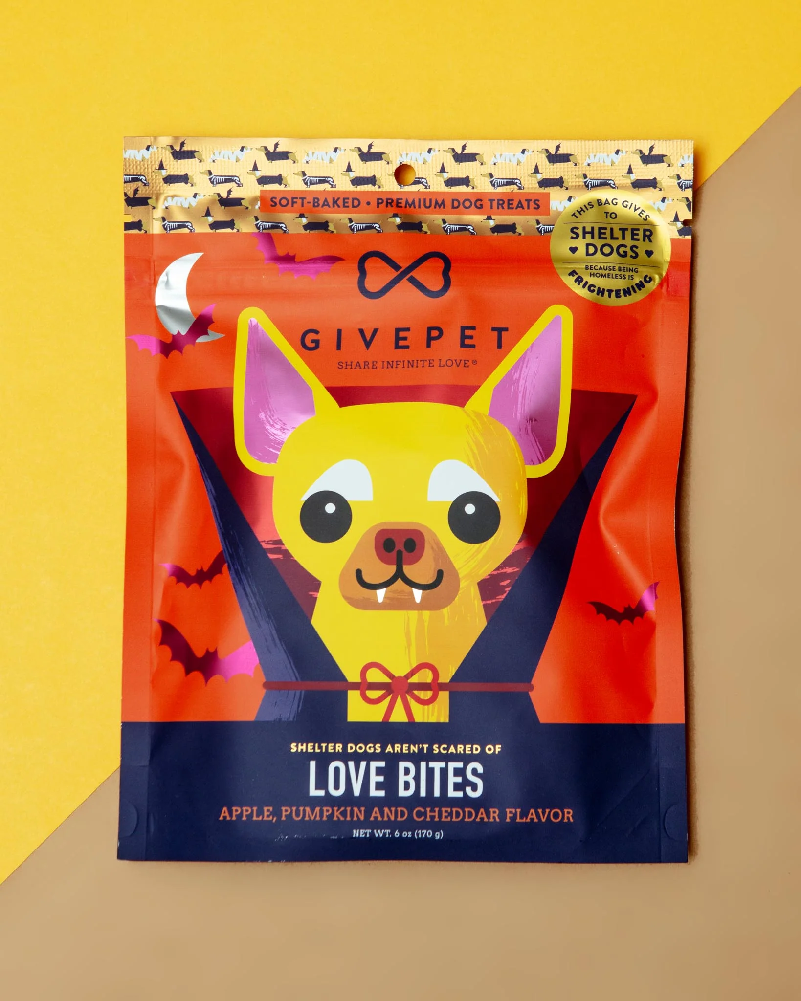 Love Bites Pumpkin & Cheddar Soft Dog Treats (Made in the USA)