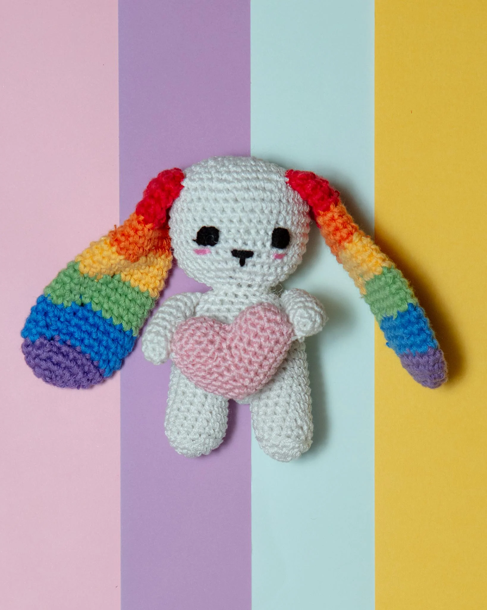Love Bunny Organic Knit Dog Toy