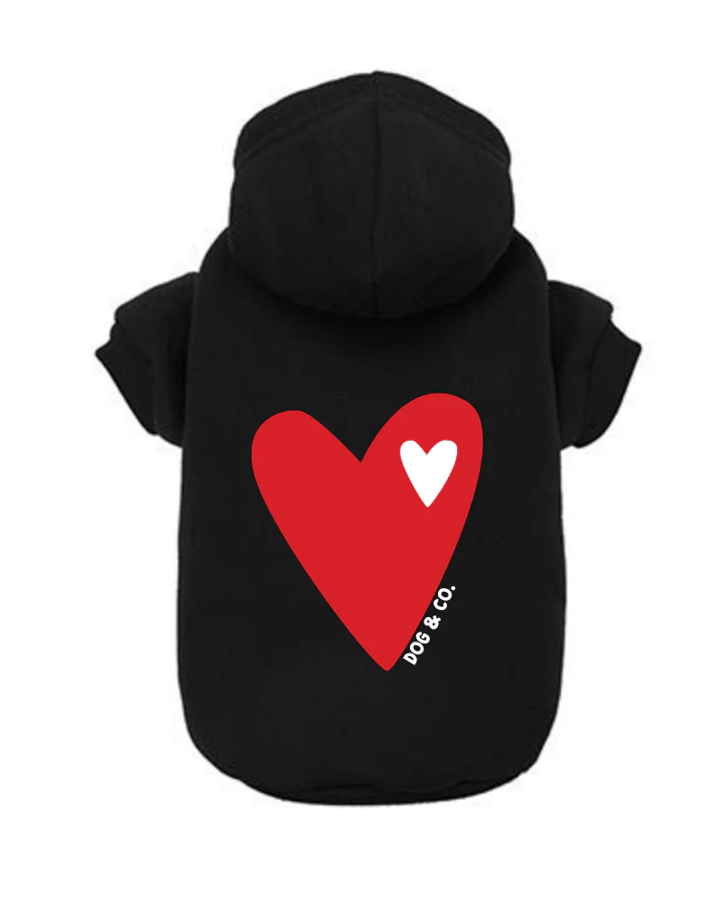 Love Dog Hoodie in Black (FINAL SALE)