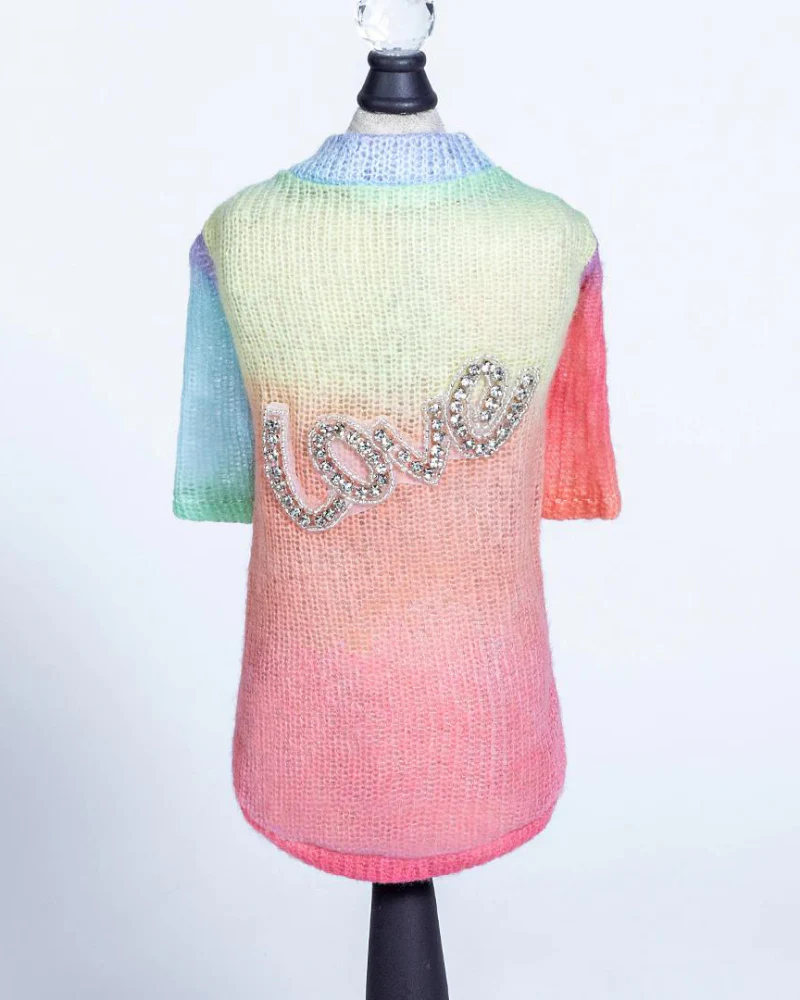 Love Rainbow Ombre Dog Sweater (CLEARANCE) - Image 5