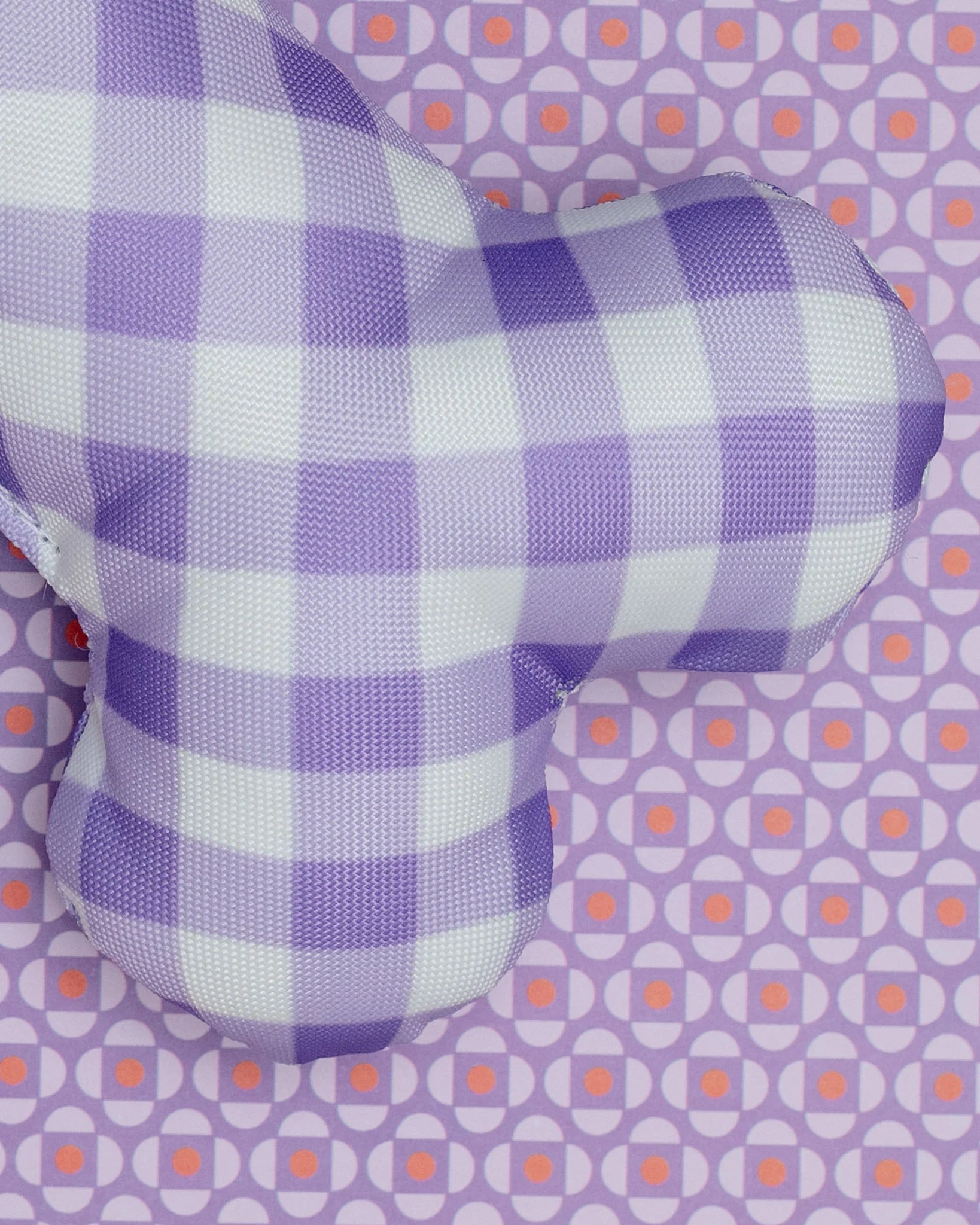 Lovely in Lilac Squeaky Dog Bone Toy (Made in the USA) << FINAL SALE >> - Image 2