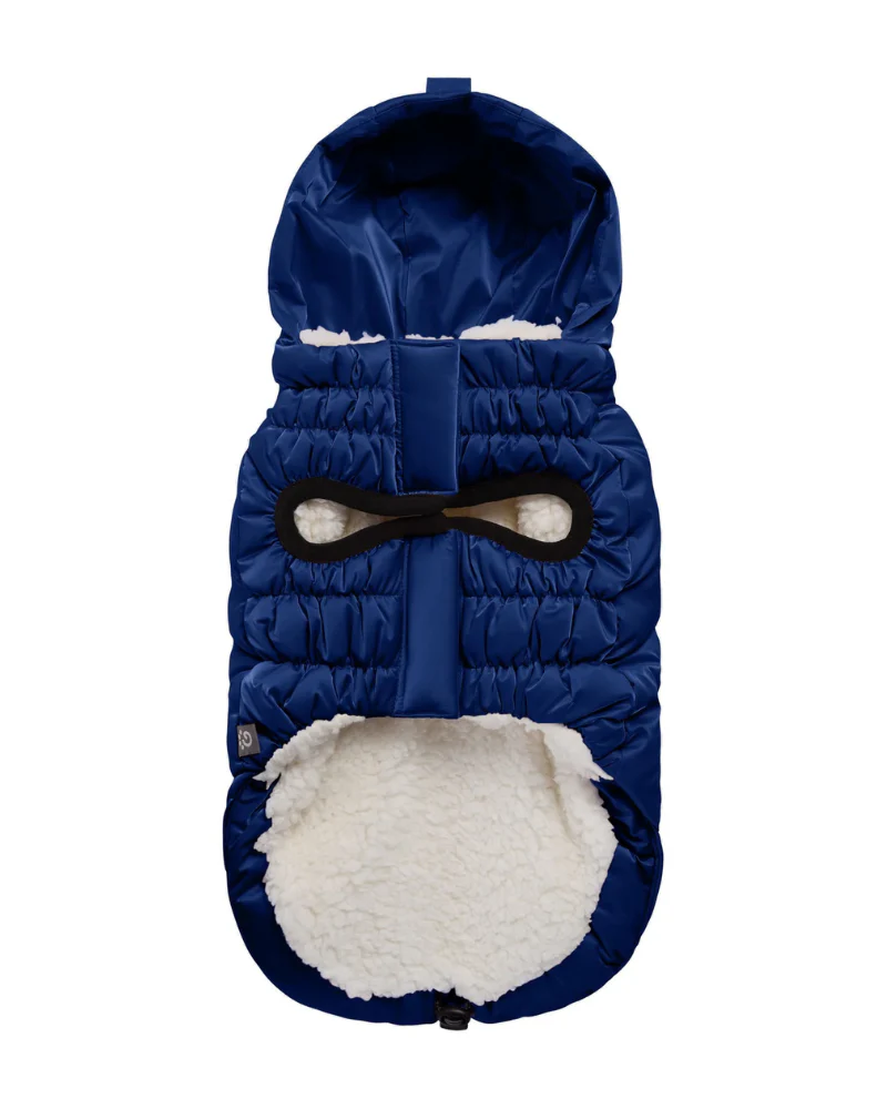 Lunar Glow Dog Parka in Blue - Image 3