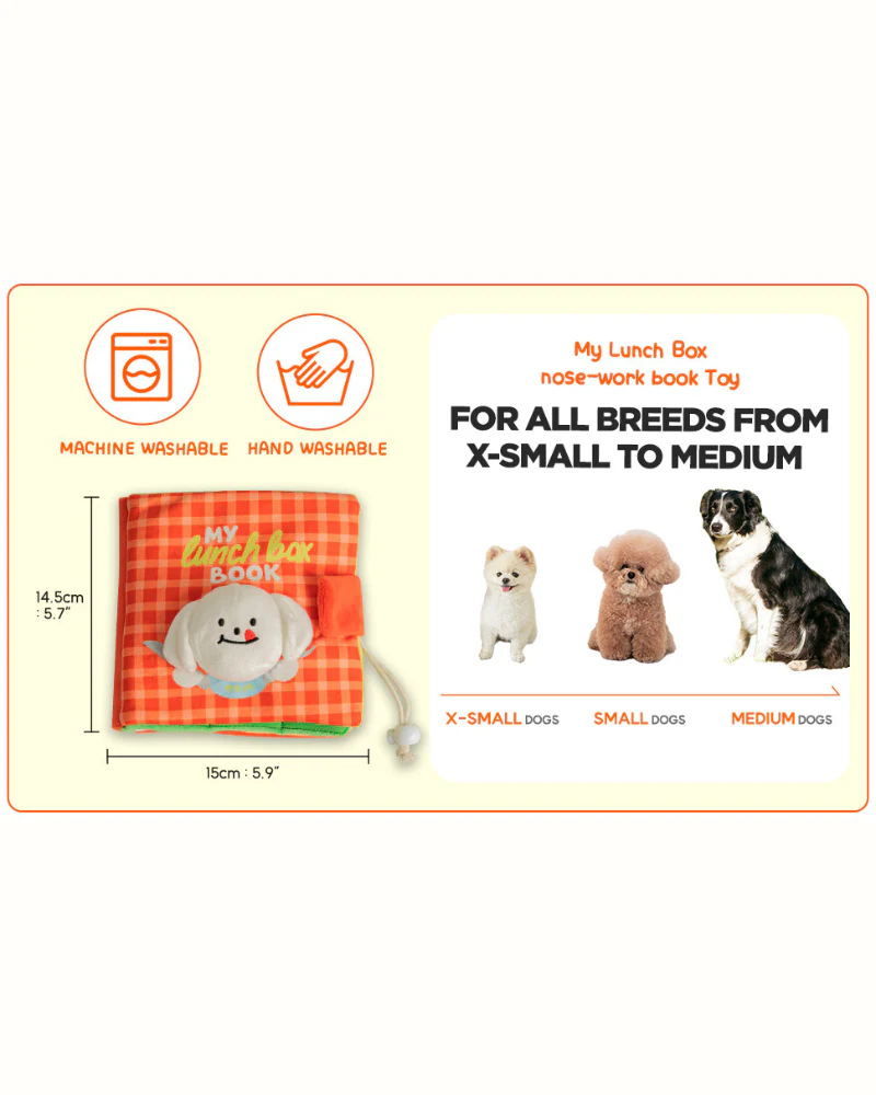 Lunch Box Nosework Dog Book Plush Toy - Image 10