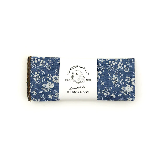 M.N. DAVIS & SON | Dog Bandana in Chambray Blue Floral - Image 4