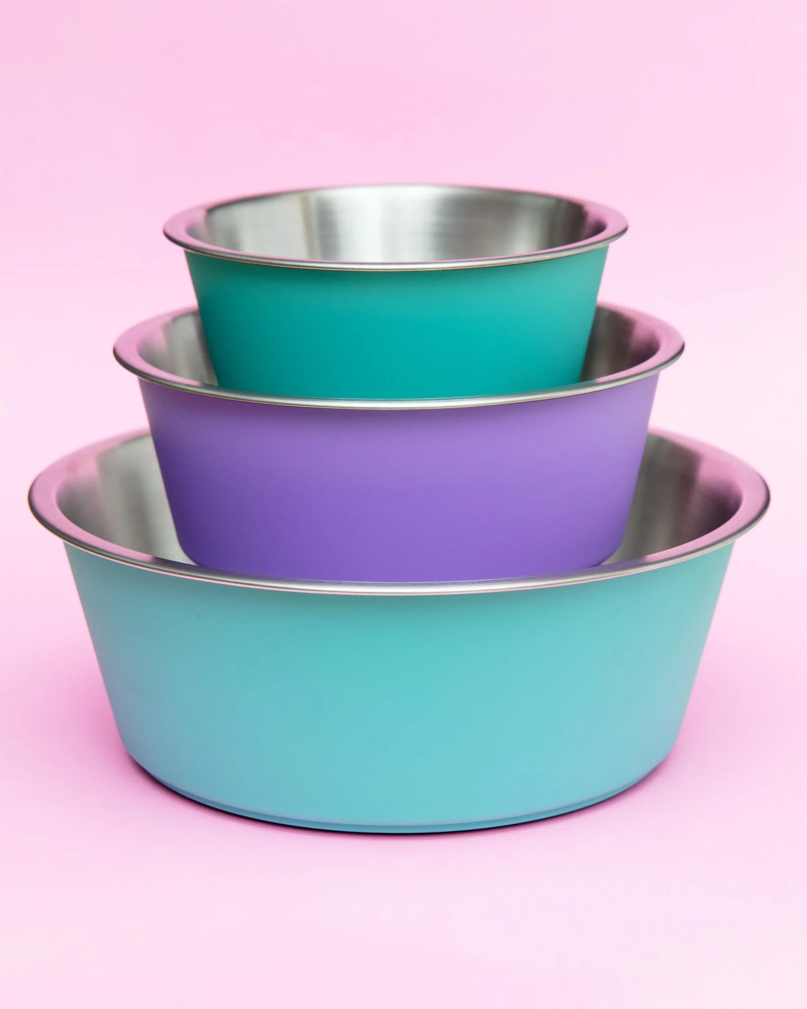 Malmo Stainless-Steel Pet Bowl in Lavender - Image 2