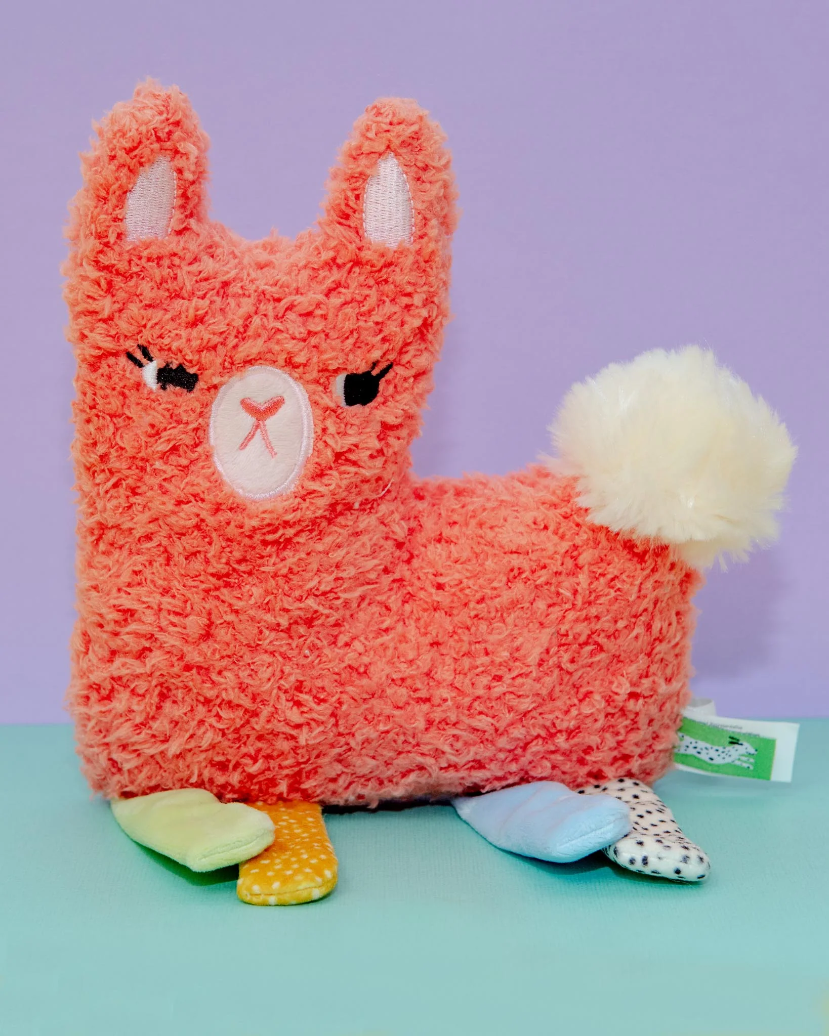 Squinkles Suzie Llama Plush Squeaky Dog Toy - Image 5