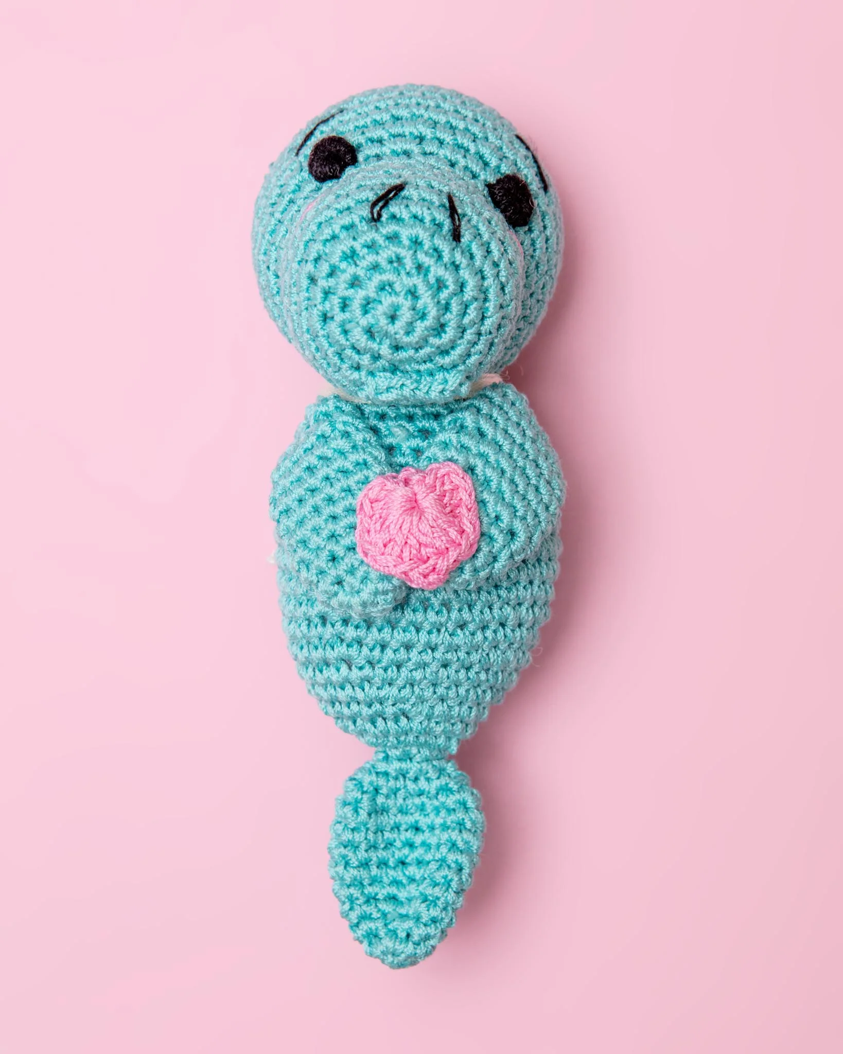 Manuel the Manatee Cotton Knit Dog Toy