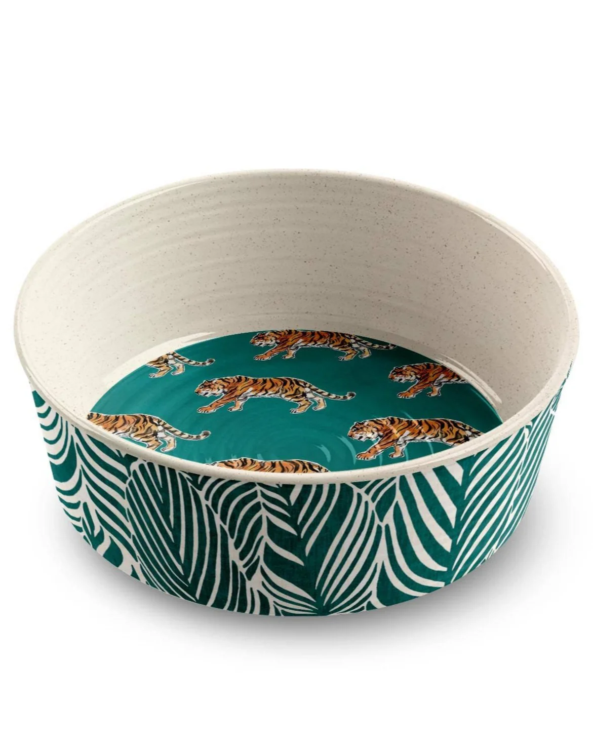 Melamine Dog Bowl in Jade Safari - Image 4