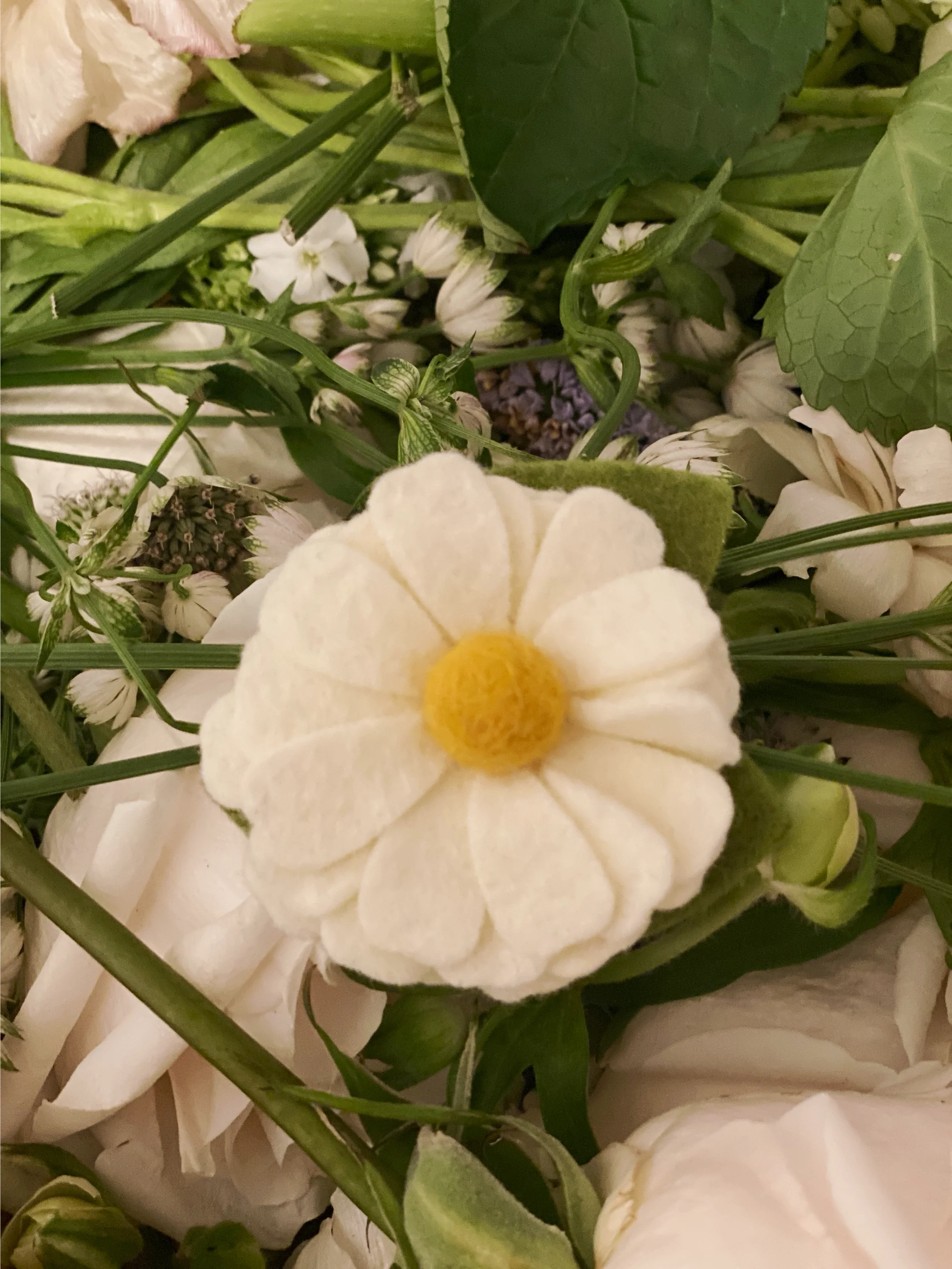 White Daisy Collar Flower (Made in the USA) - Image 5