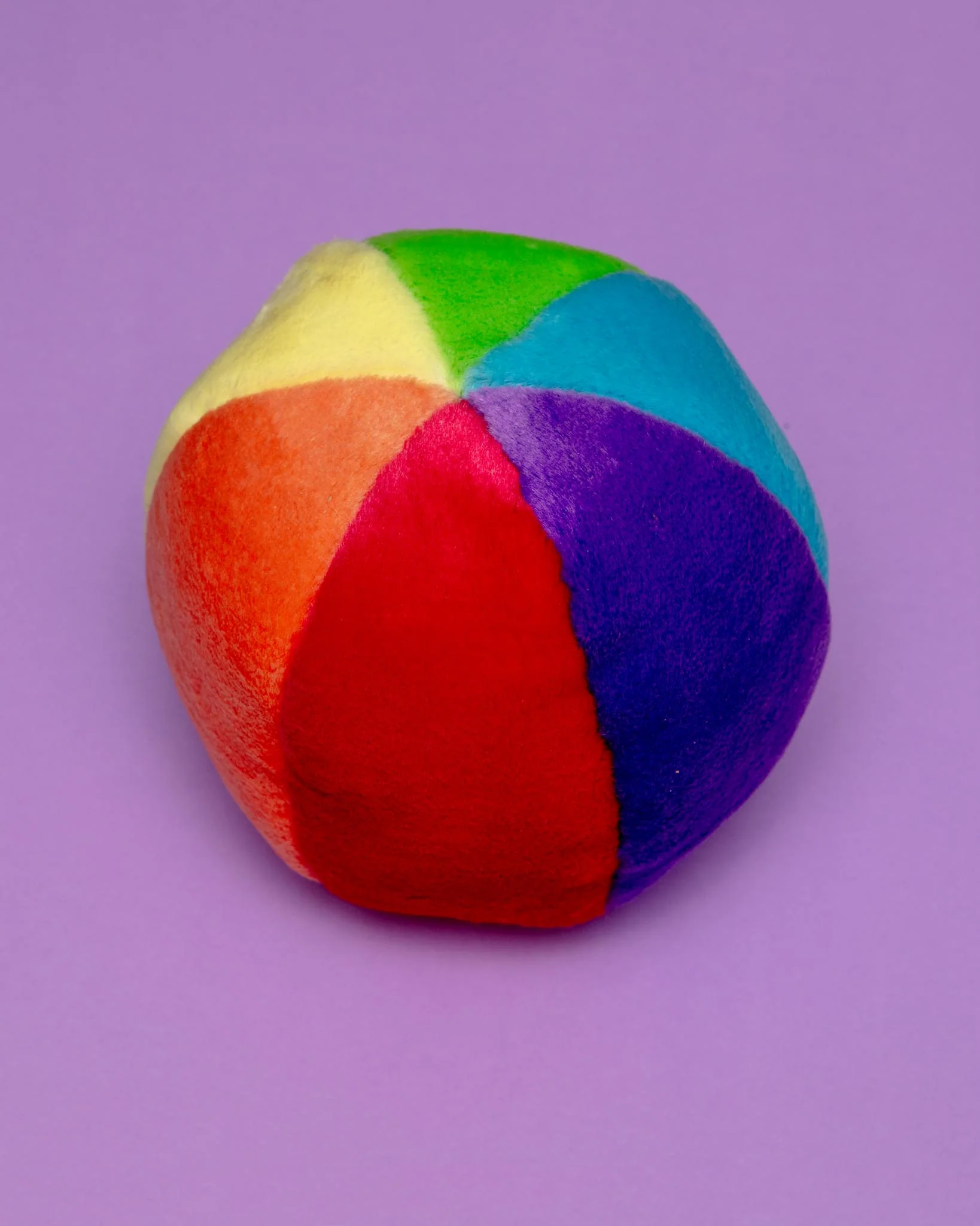 Mini Beach Ball Plush Squeaky Dog Toy (5.5") (FINAL SALE) - Image 3