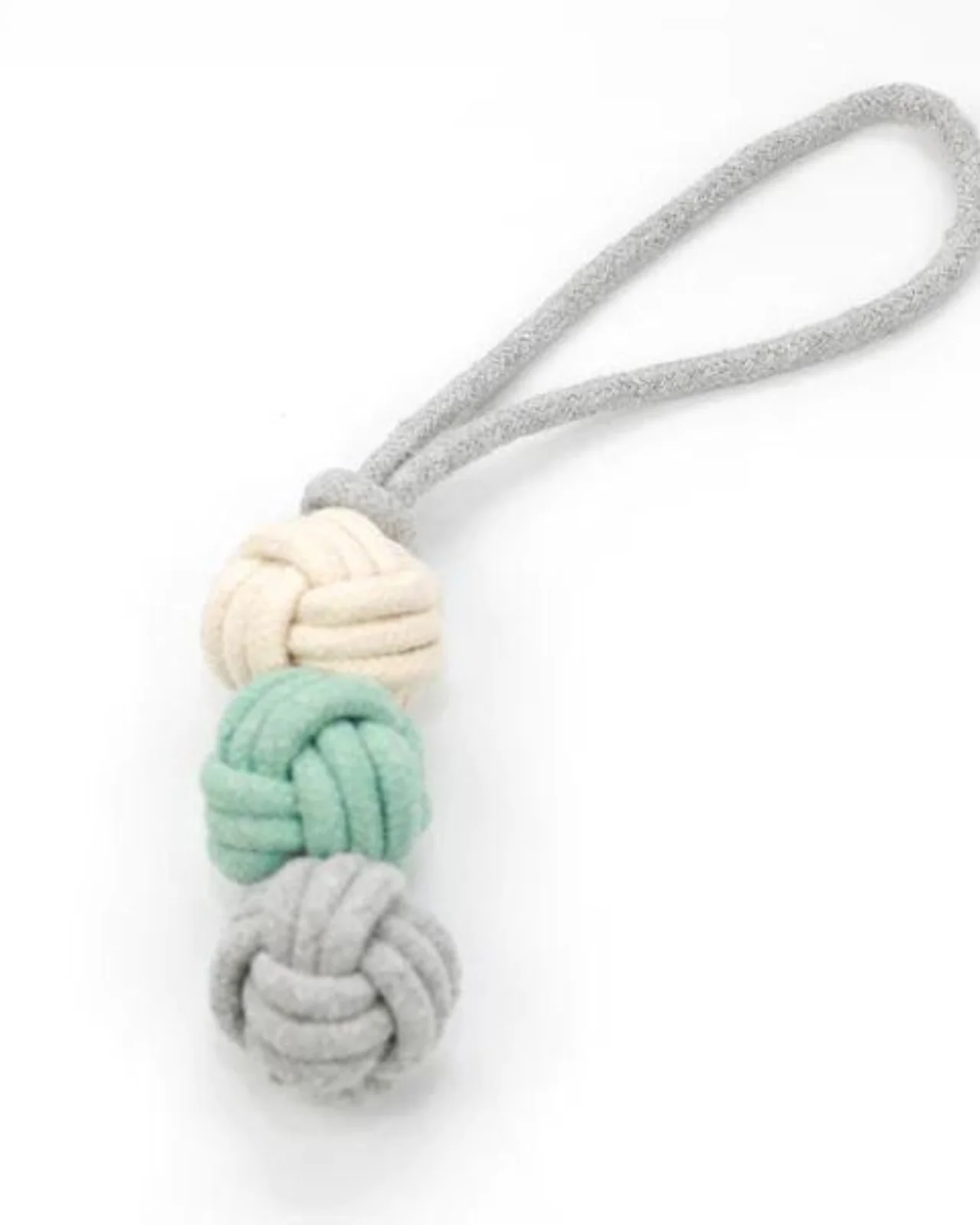 Mint Ice Cream Dog Rope Ball Toy - Image 3