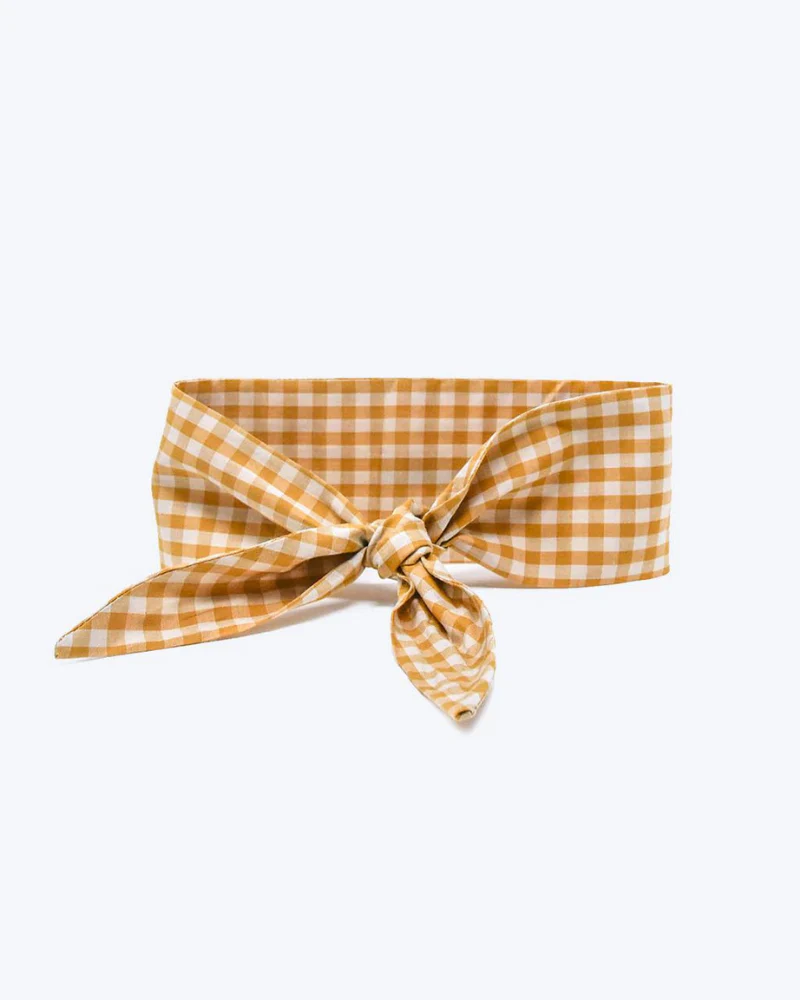 Adventure Neck-Tie In Sunny Day Gingham For Dogs & Cats<br>(Made in the USA) (FINAL SALE) - Image 2