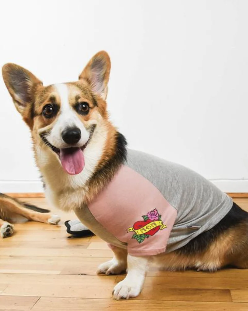 Mom Tattoo Tee in Pink - Image 3