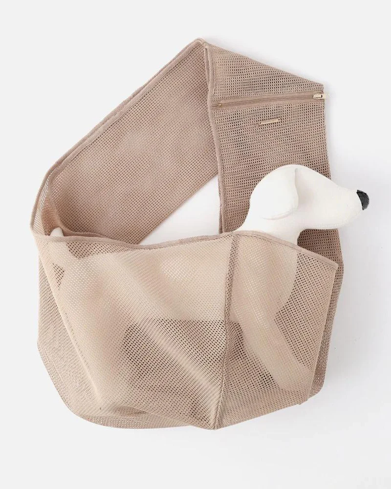 Mesh Dog Sling in Cafe Latte or Black - Image 18