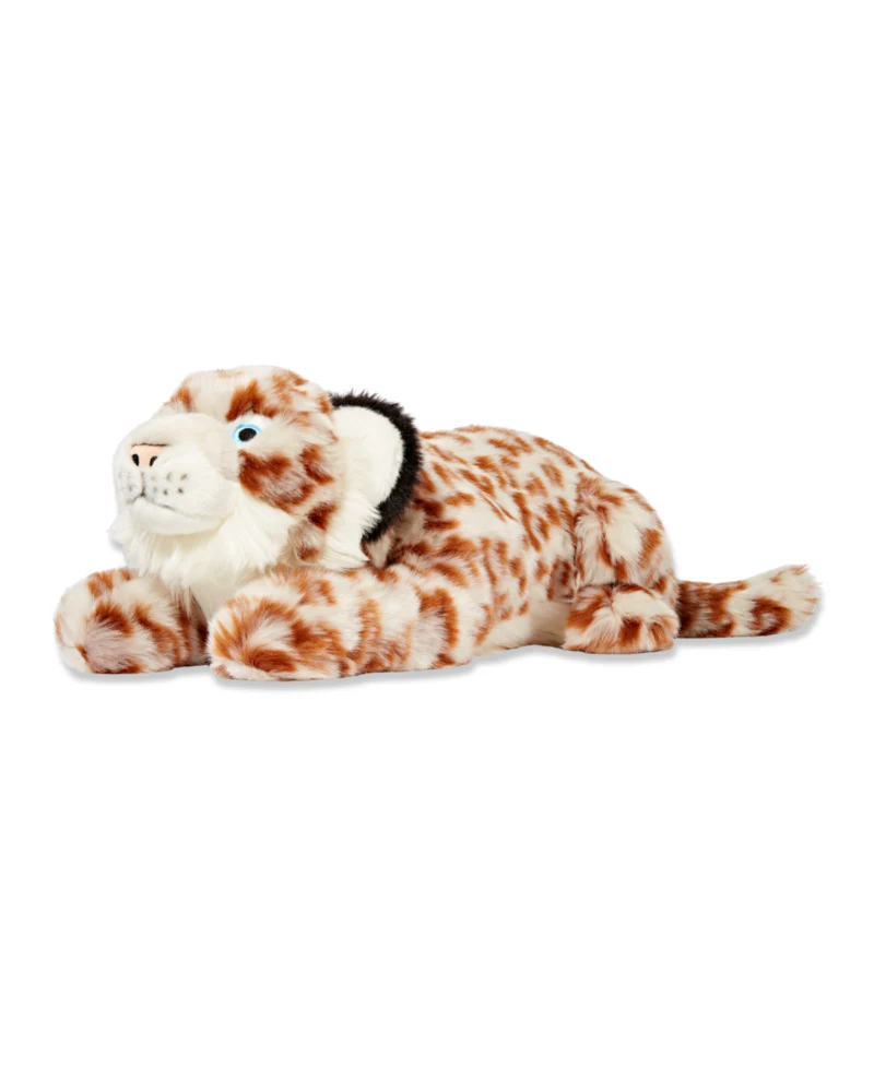 Mongo the Snow Leopard Squeaky Plush Dog Toy - Image 5