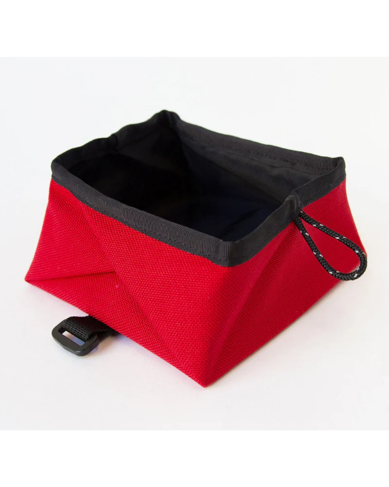 Montara Pop-Up Travel Dog Bowl in Red (Made in the USA) (FINAL SALE) - Image 2