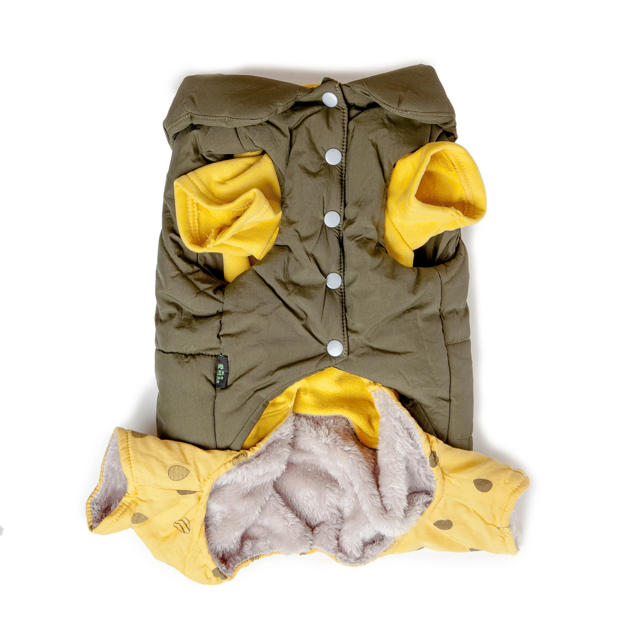 MORNING BABY | Olive Puffer Jacket + Onesie - Image 3
