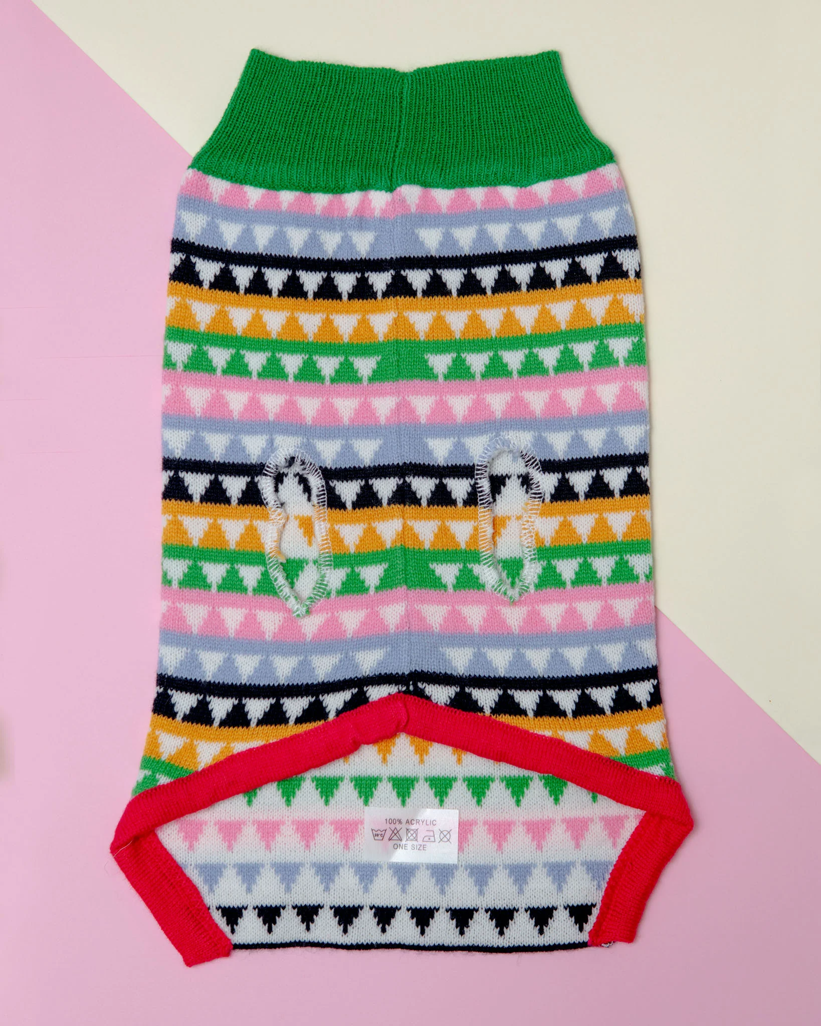 Mosaic Knit Dog Sweater << CLEARANCE >> - Image 3