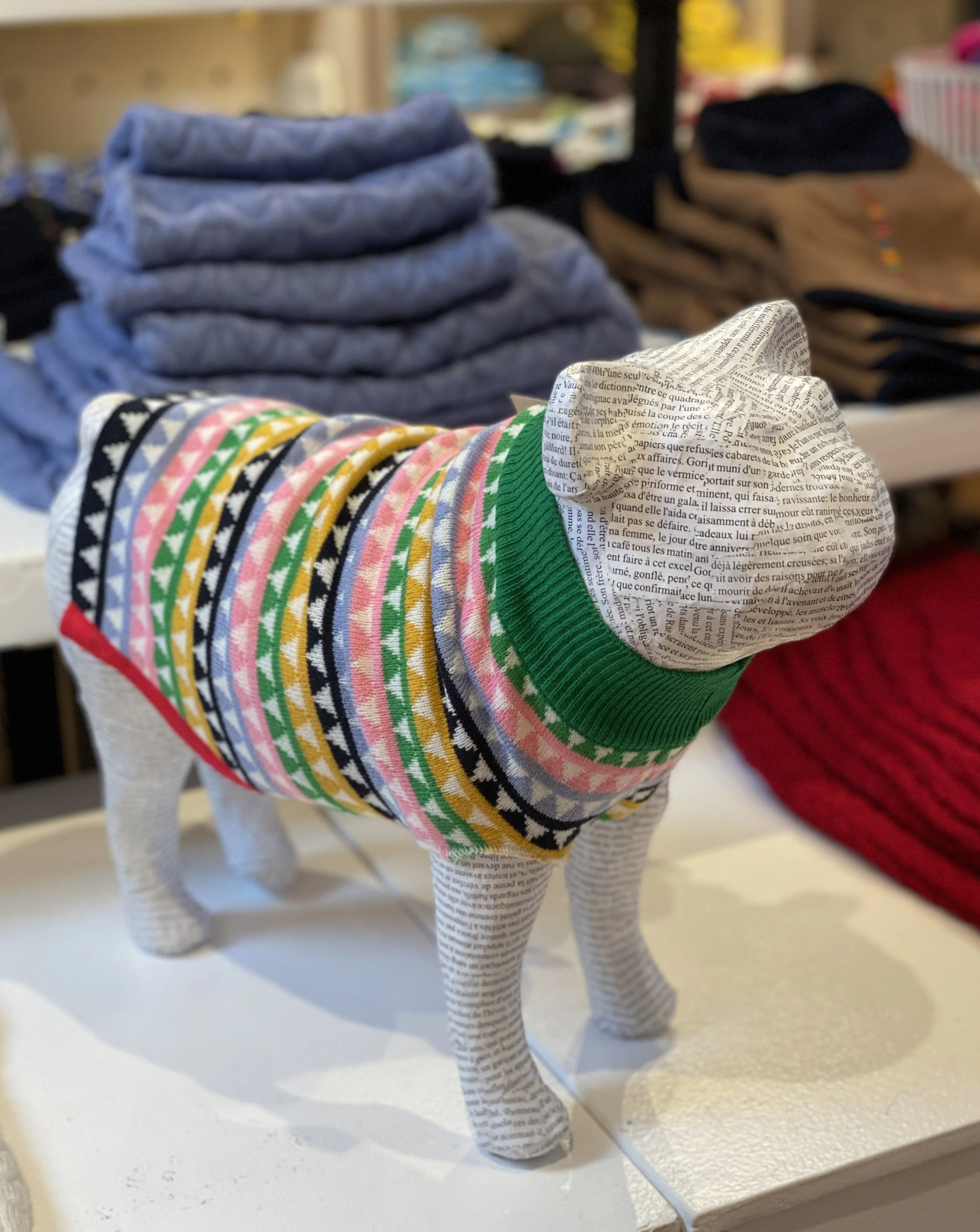 Mosaic Knit Dog Sweater << CLEARANCE >> - Image 5