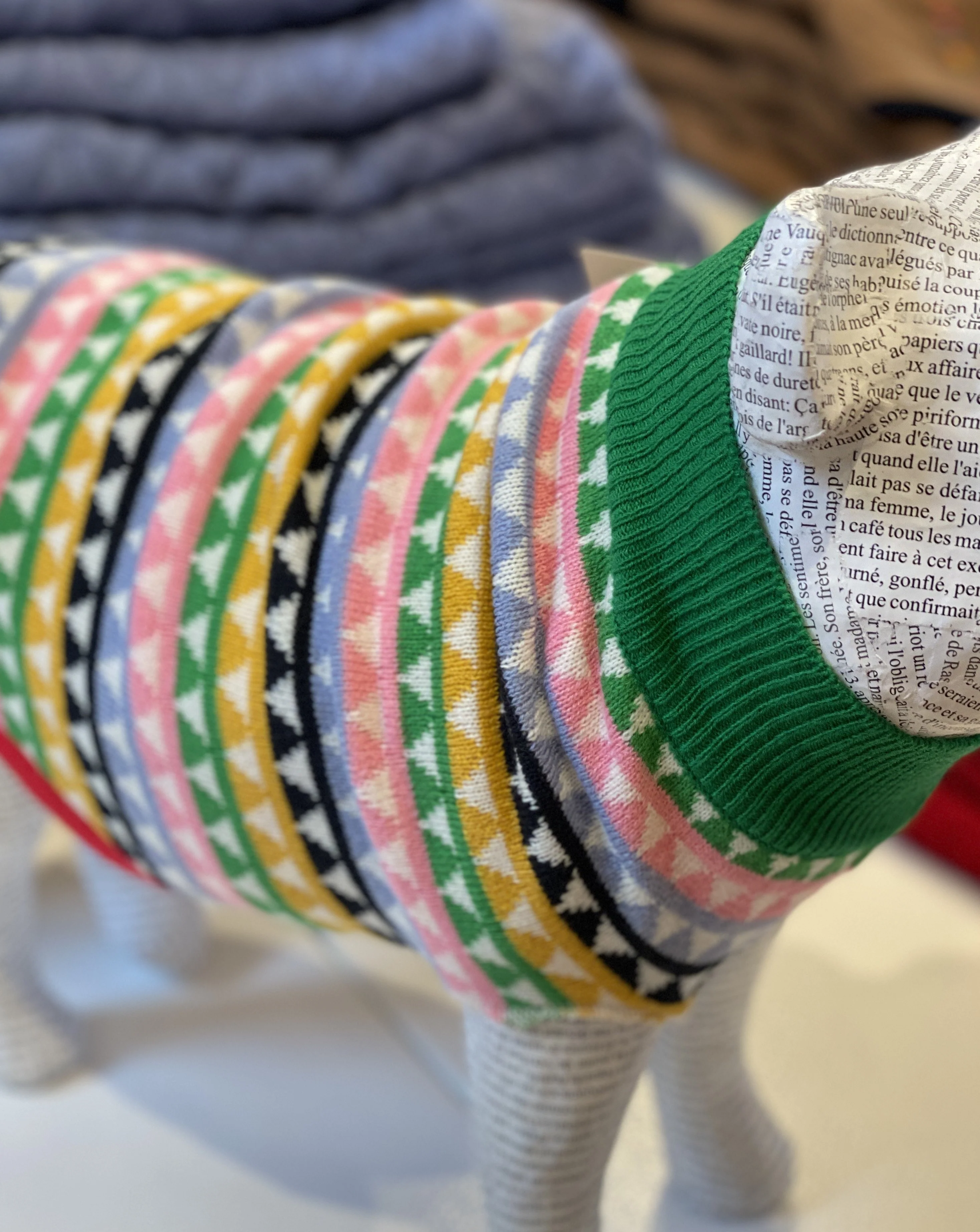 Mosaic Knit Dog Sweater << CLEARANCE >> - Image 8