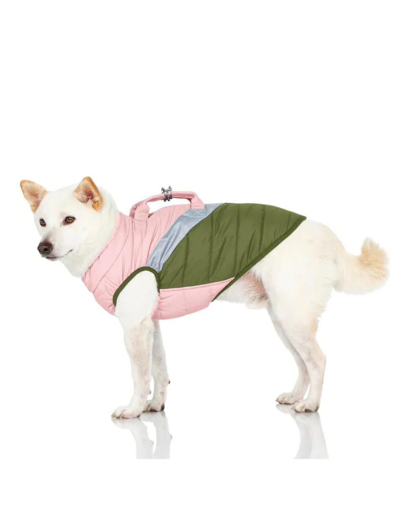 Mountaineer Waterproof Dog Harness Jacket in Peach - Image 5