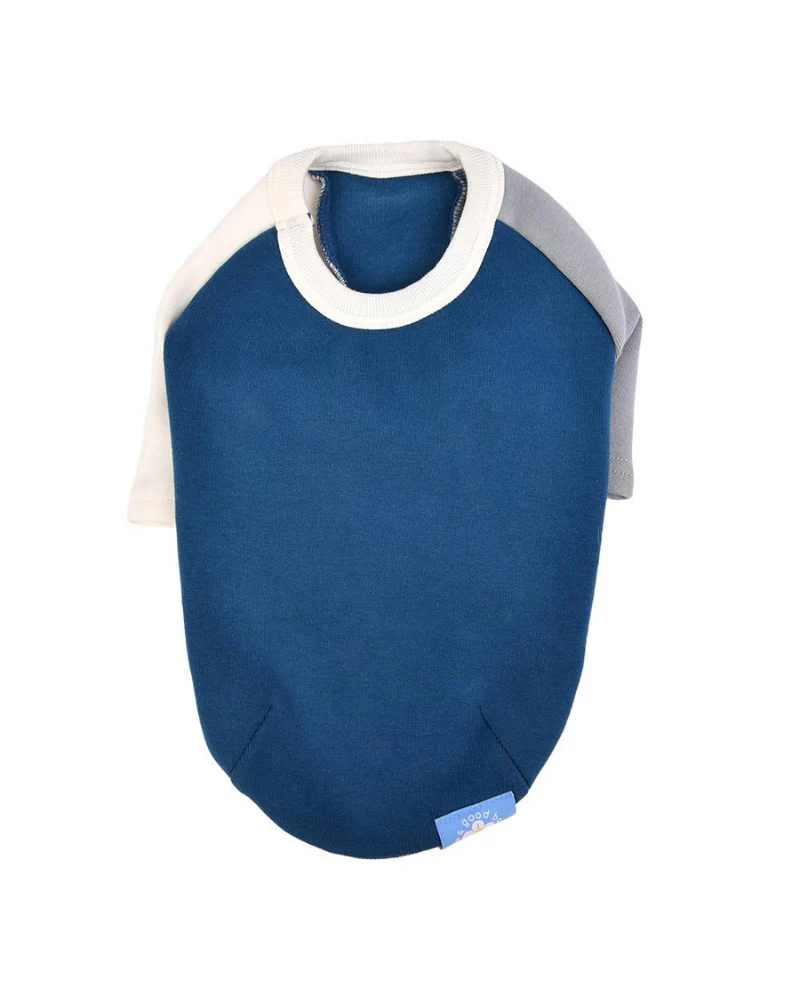 Color Block Dog T-Shirt in Navy (FINAL SALE) - Image 3