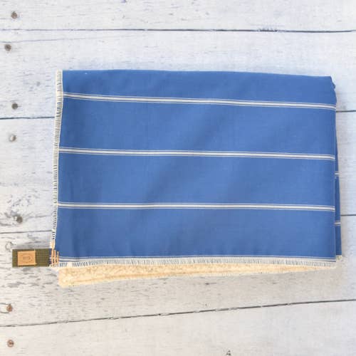 Newport Blue Stripe Blanket - Image 2