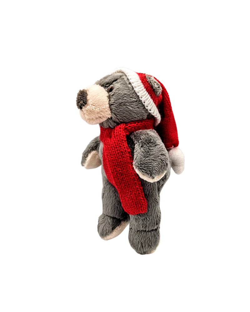 Nicky Bear Cub Holiday Plush Squeaky Dog Toy - Image 3