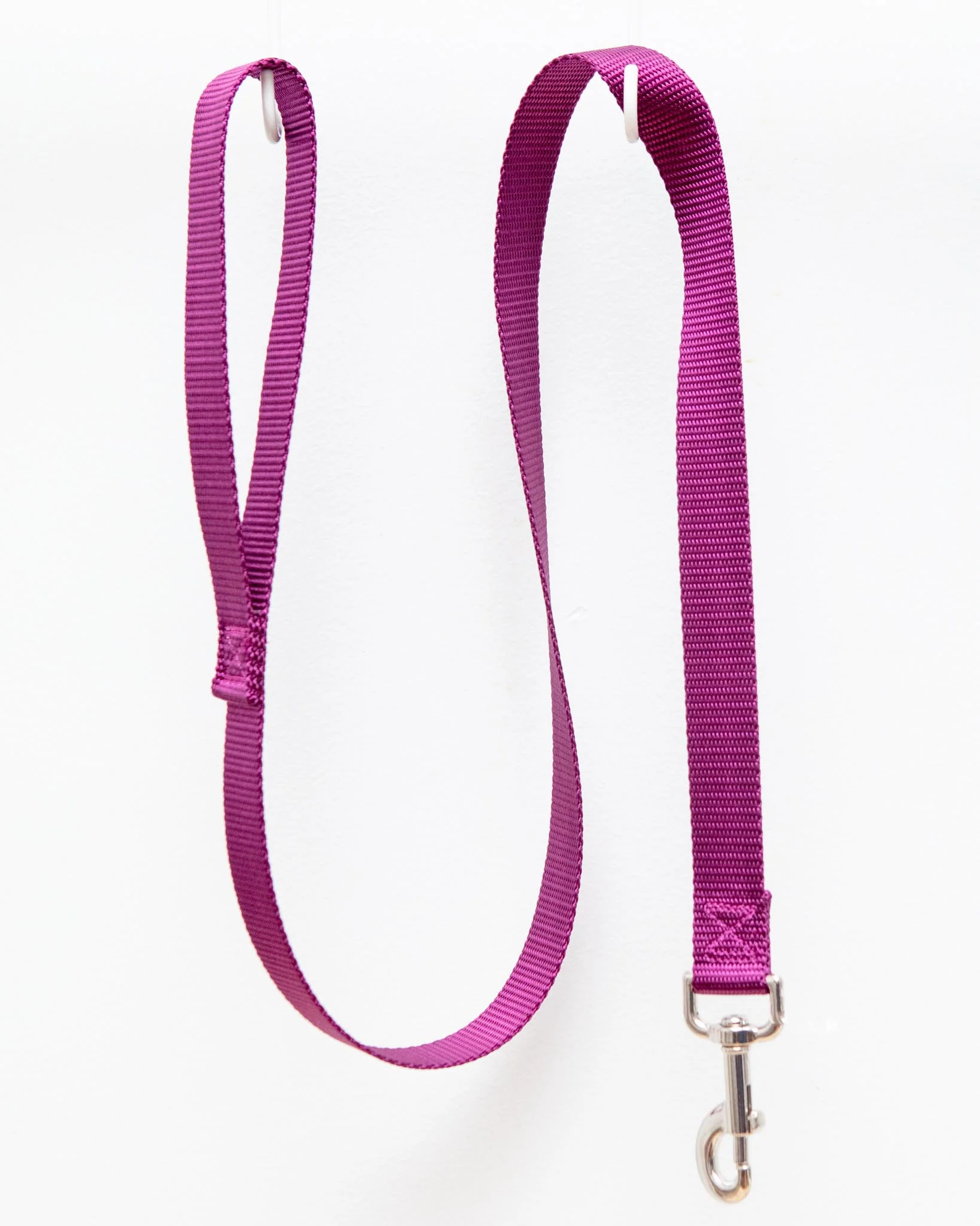 Nylon Dog Leash in Burgundy (4ft) (Made in the USA) - Image 3