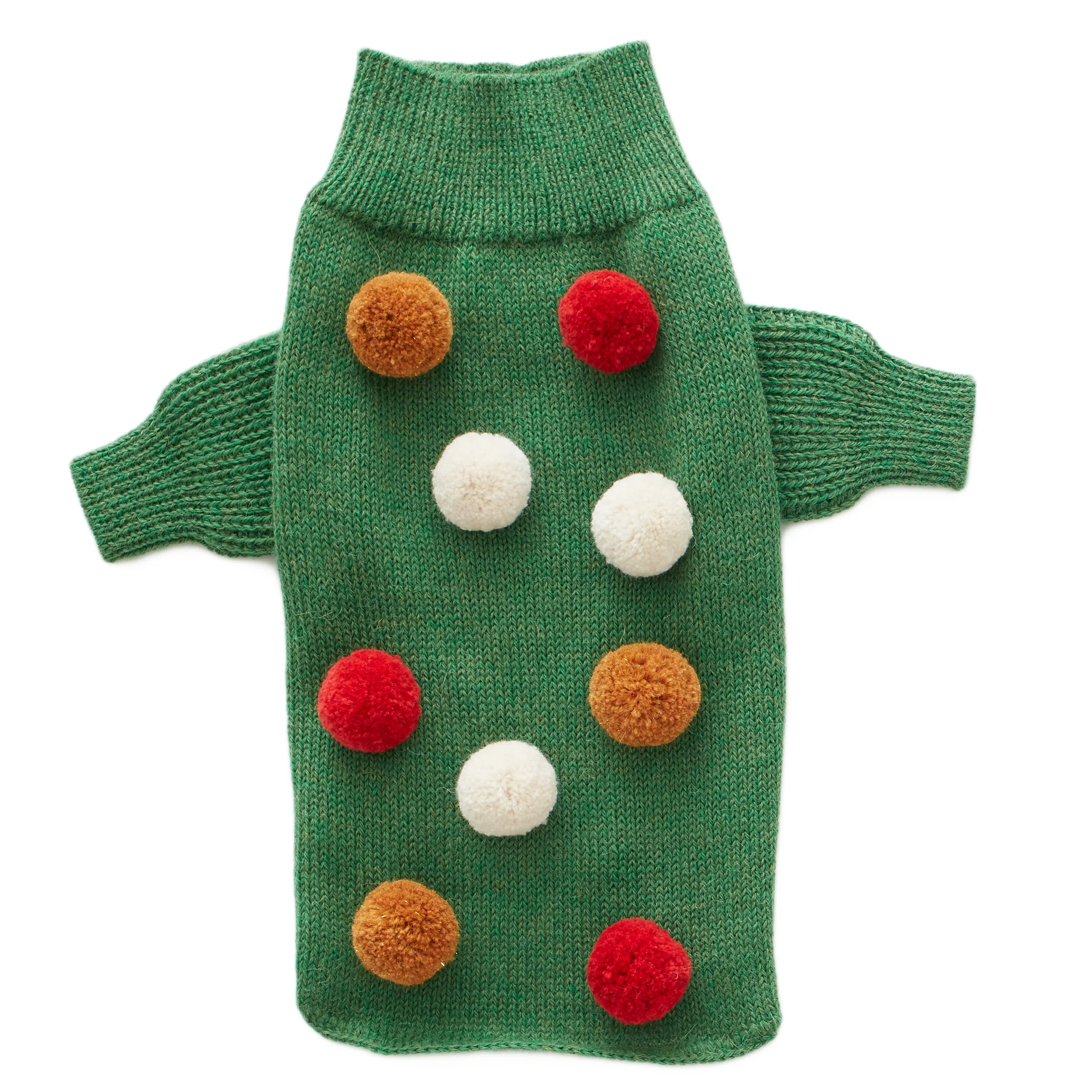 OEUF | Green Pom Pom Sweater - Image 2