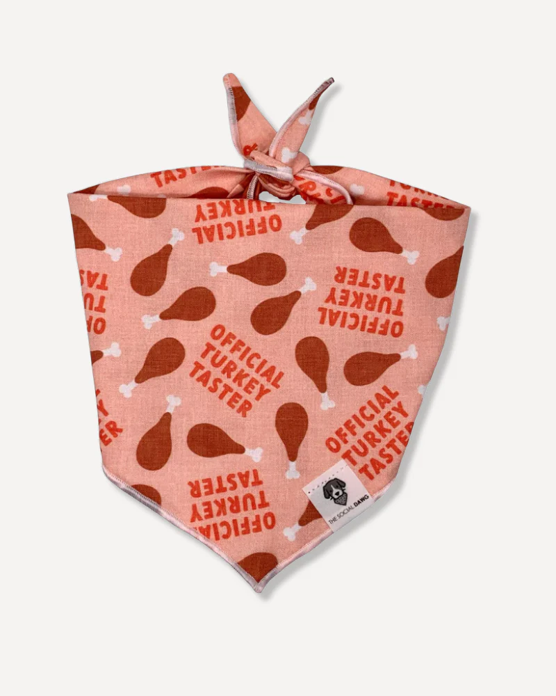 Official Turkey Taster Dog Bandana (Made in the USA)
