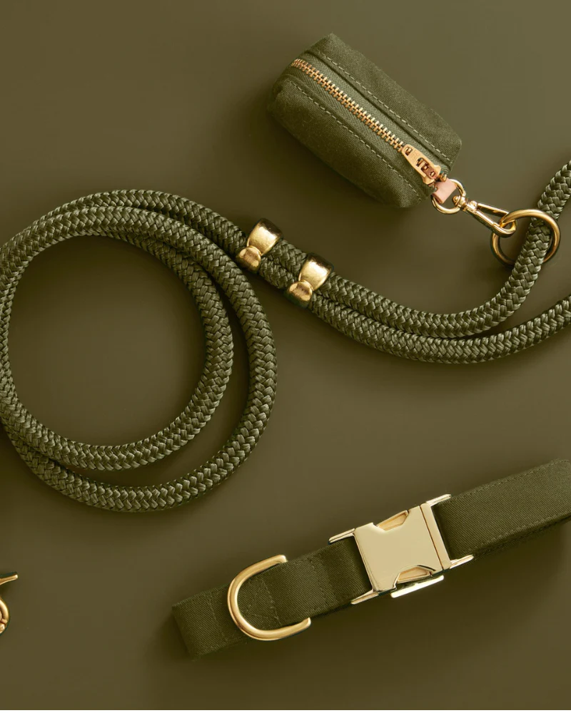 Olive Waxed Canvas Waste Bag Dispenser (Made in the USA) - Image 2