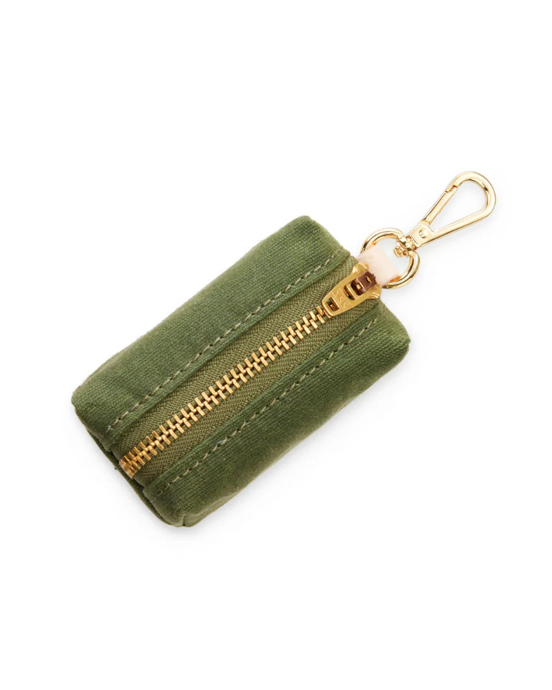 Olive Waxed Canvas Waste Bag Dispenser (Made in the USA) - Image 3