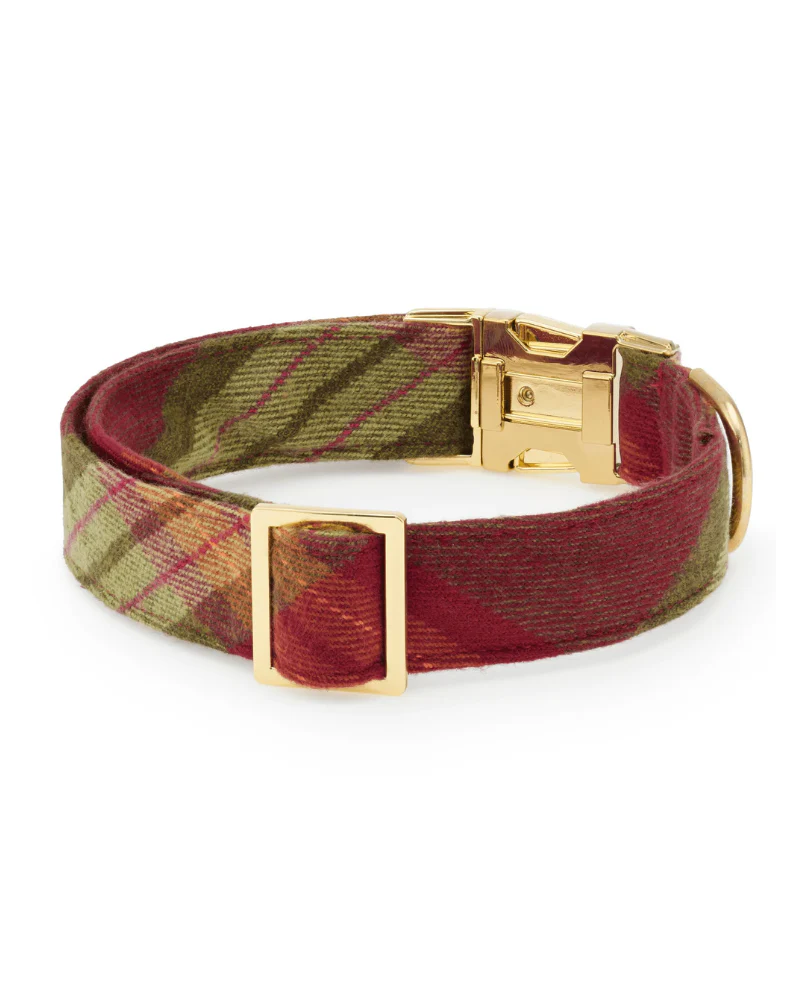 Orchard Plaid Flannel Dog Collar (Made in the USA) (FINAL SALE) - Image 2