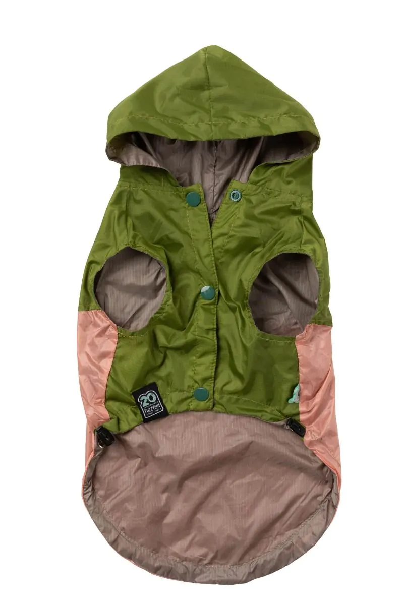 Ormond Raincoat in Olive + Pink or Purple + Mint (FINAL SALE) - Image 15
