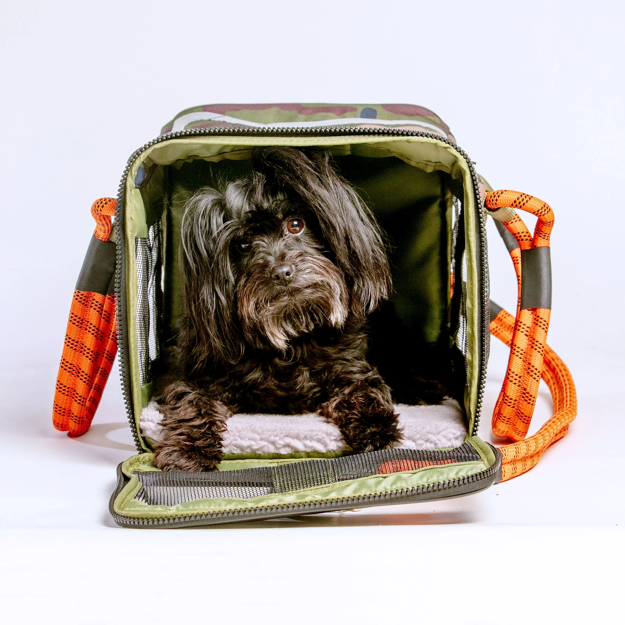 Out-Of-Office Airline Compliant Pet Carrier in Camo w/ Orange (Pro Edition) - Image 3