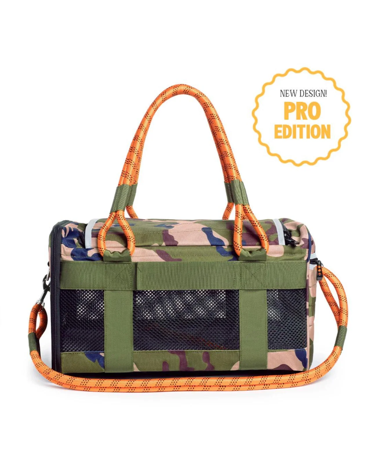 Out-Of-Office Airline Compliant Pet Carrier in Camo w/ Orange (Pro Edition) - Image 4