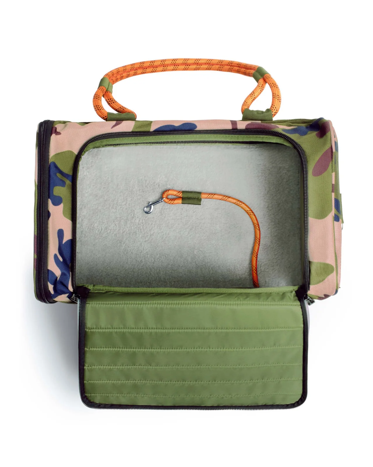 Out-Of-Office Airline Compliant Pet Carrier in Camo w/ Orange (Pro Edition) - Image 5