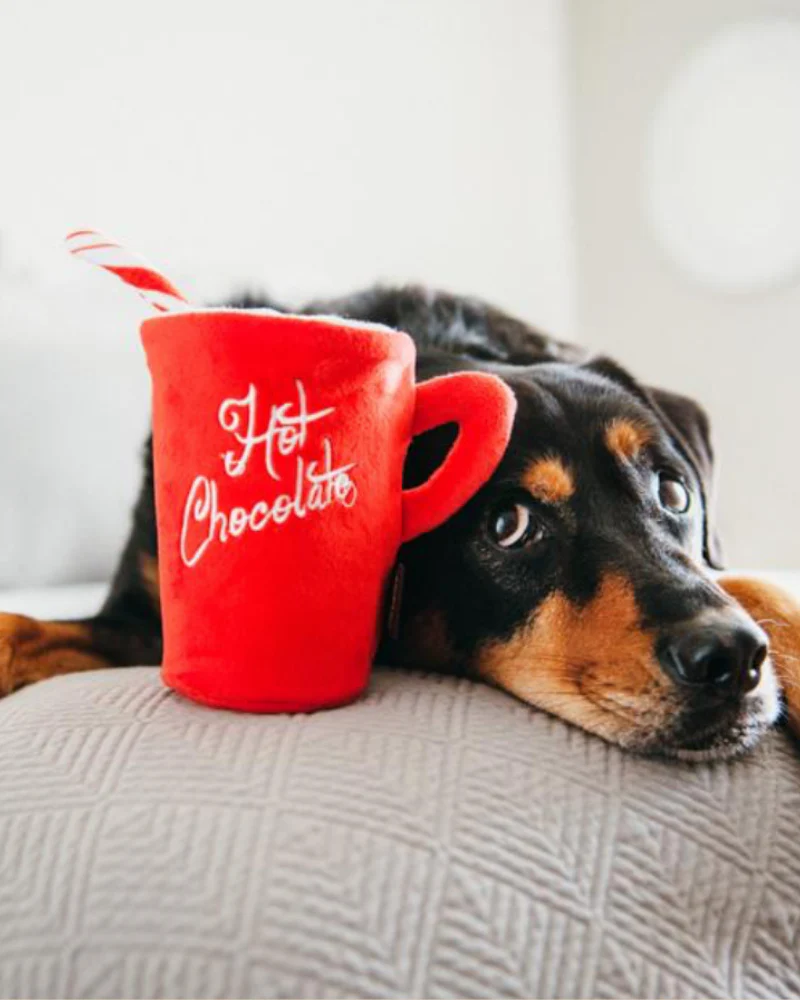 Squeaky Hot Chocolate Holiday Dog Toy - Image 2