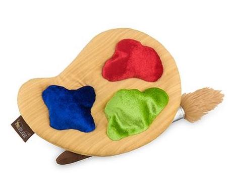 Puppy's Palette Squeaky Plush Dog Toy