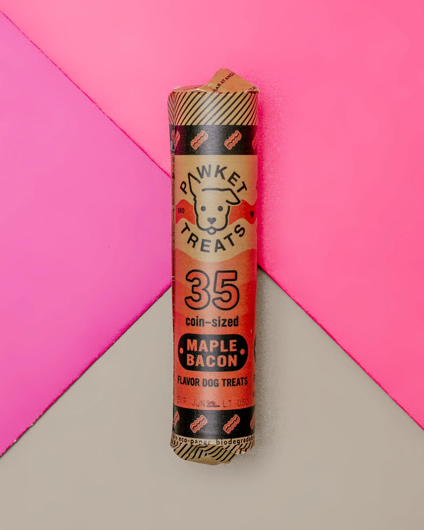 Roll of Maple Bacon Pawket Dog Treats << FINAL SALE >>